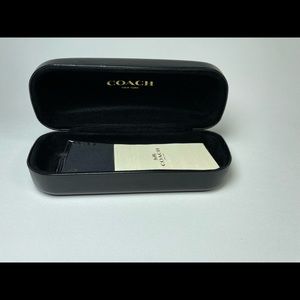 Coach Black Glass Case with new microfiber cleaning pad and insert